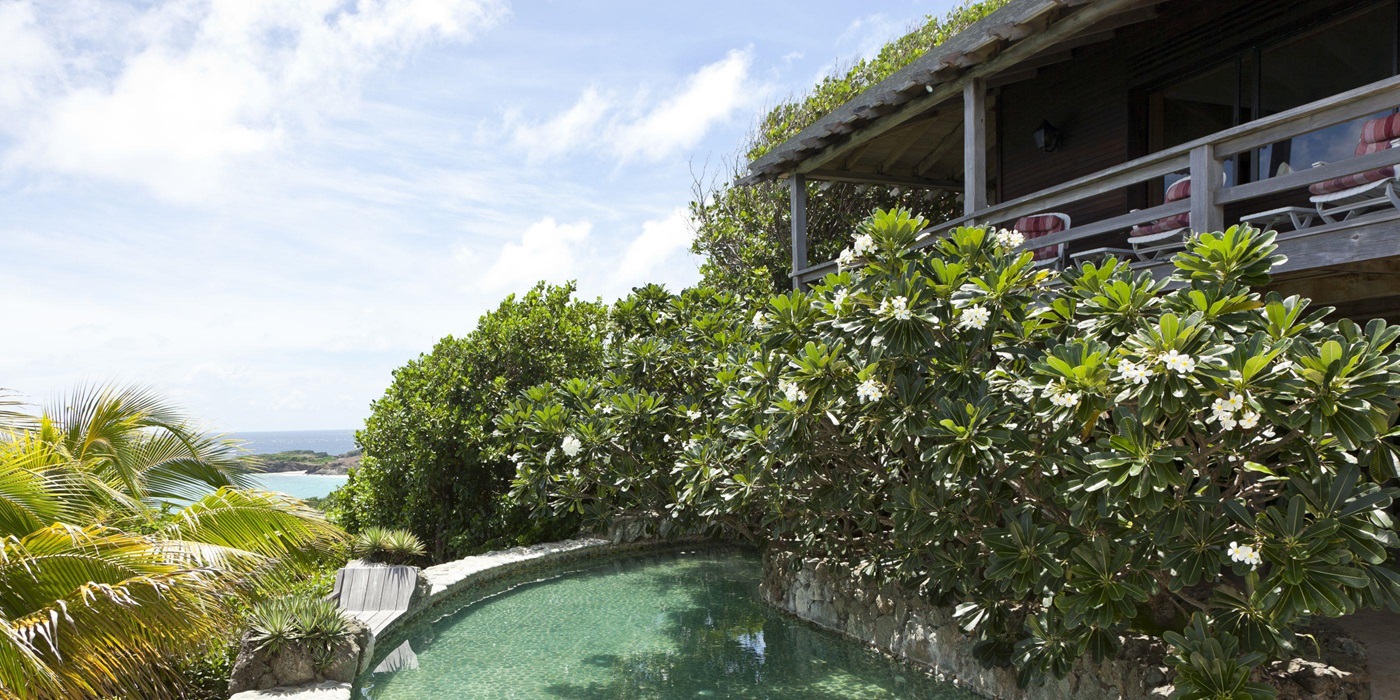 Swimming pool of White Cedars, Mustique