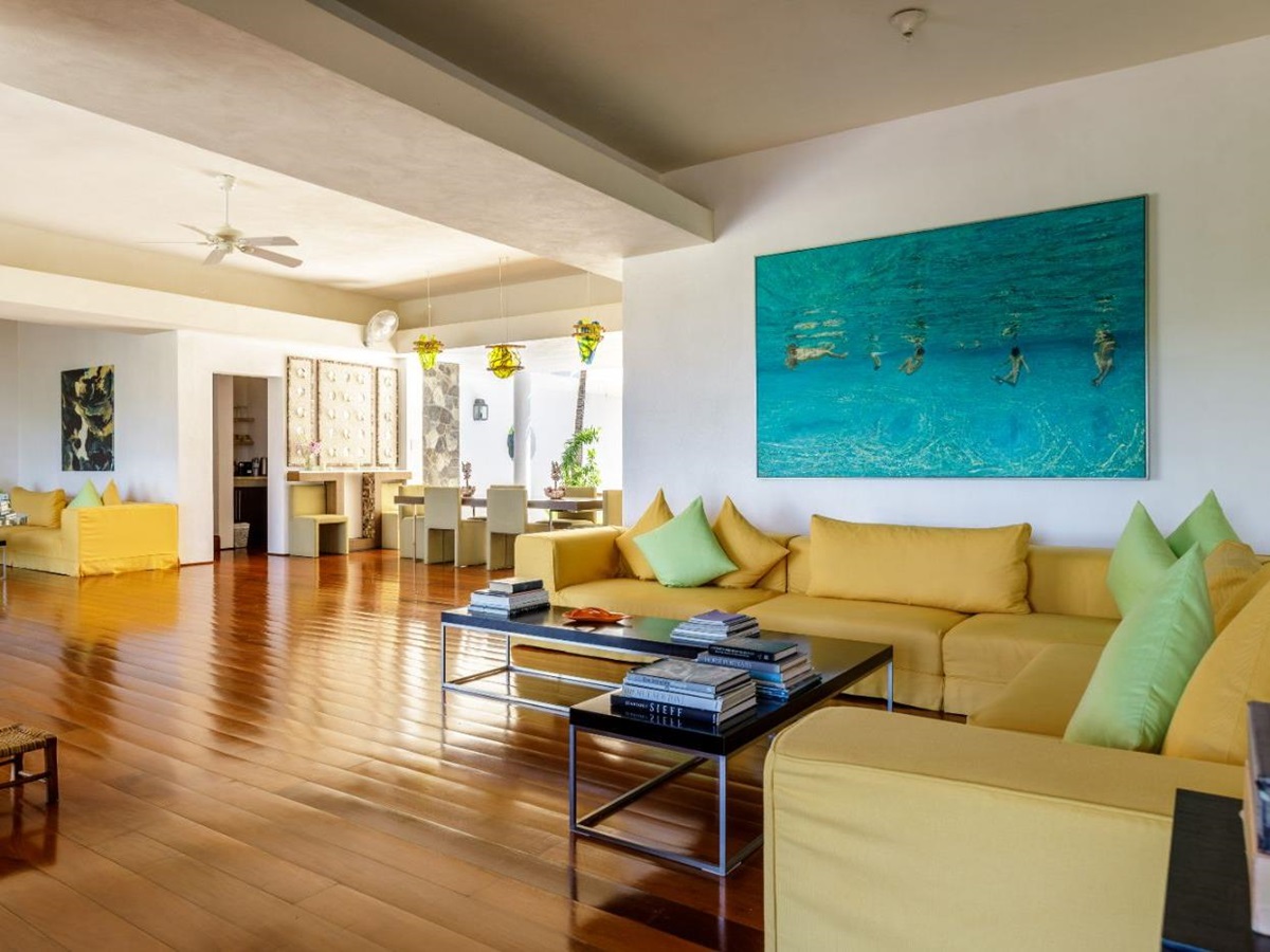 Living Room at Wyler House in Mustique
