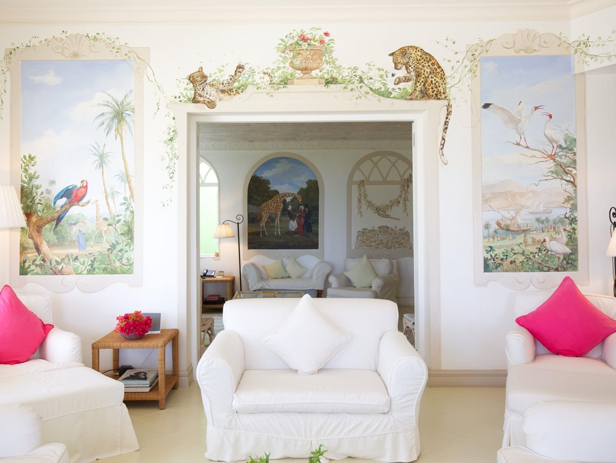 Sitting area at Zinnia, Mustique