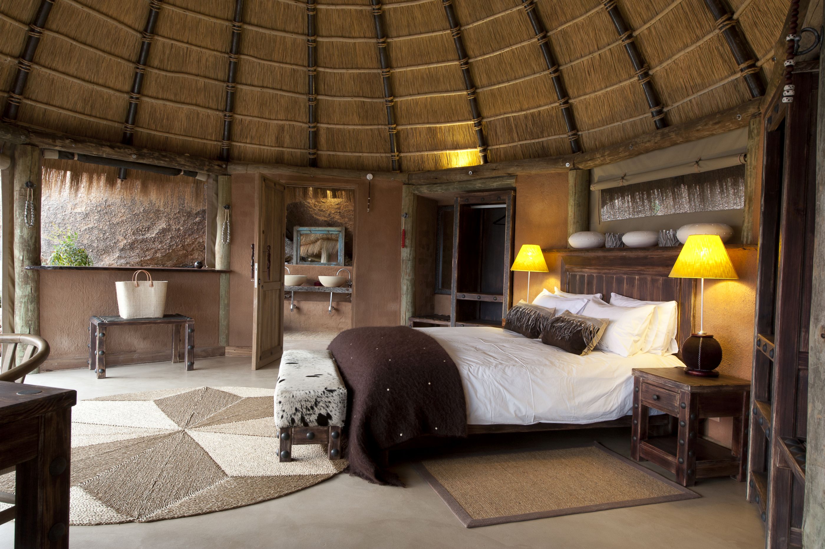 The stylish interiors at Camp Kipwe
