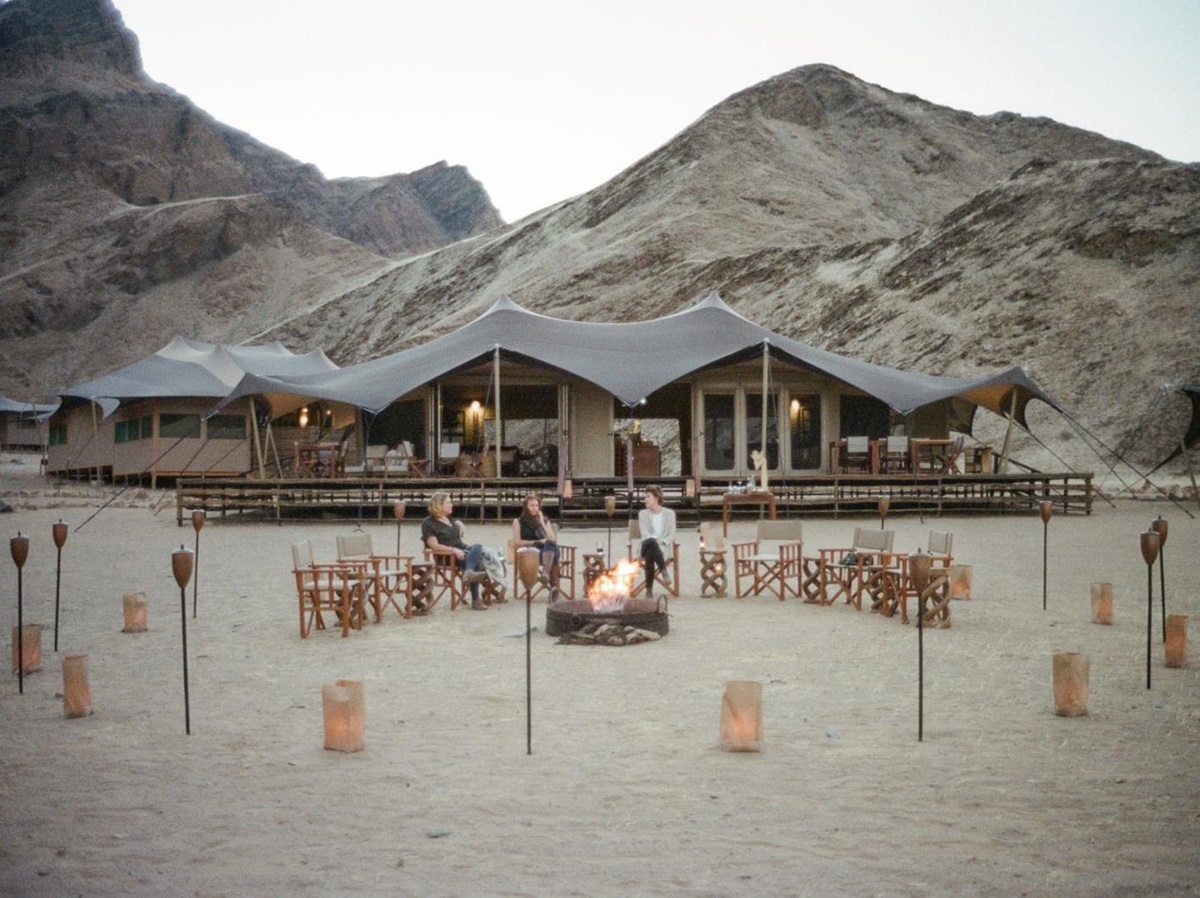 Campfire at Hoanib Valley Camp in Namibia