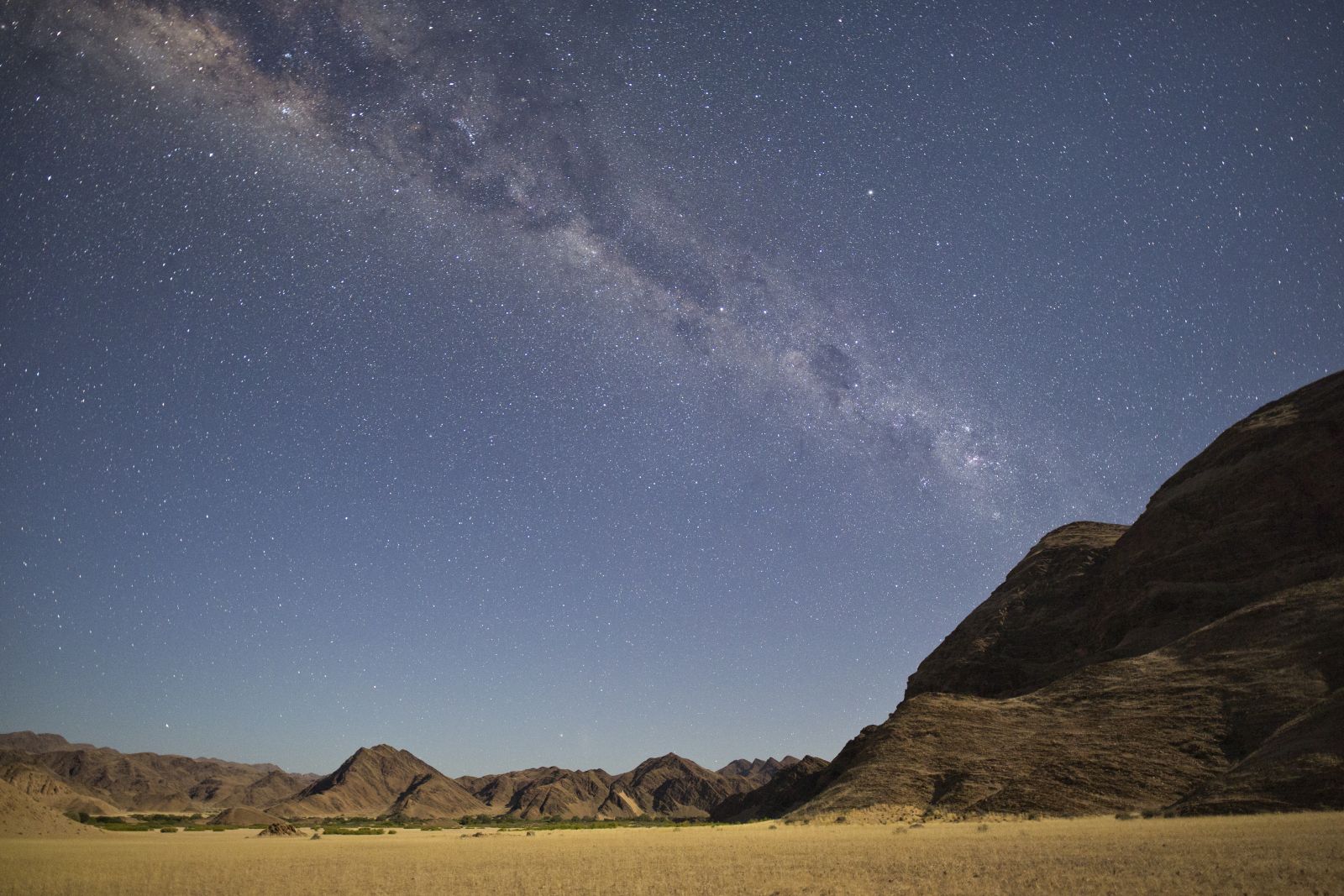 Starry sky at Hoanib Valley Camp in Namibia 