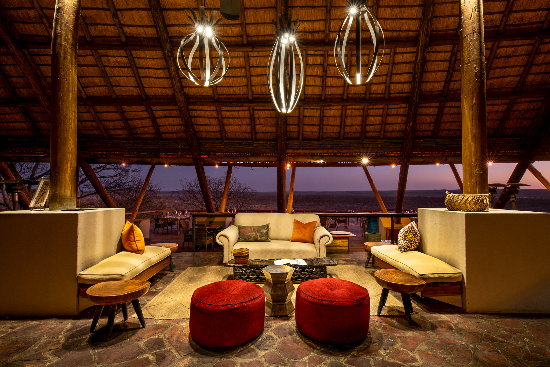 Communal area at Horizon by Ongava in Namibia