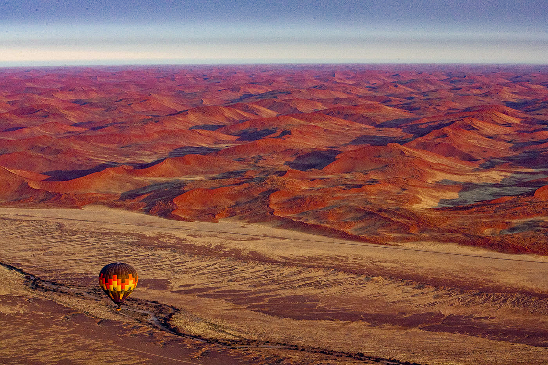 Balloon safari from Little Kulala in Namibia