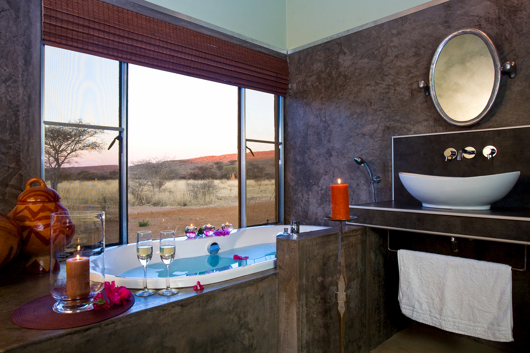 Bathroom at Okonjima Luxury Bush Camp in Namibia