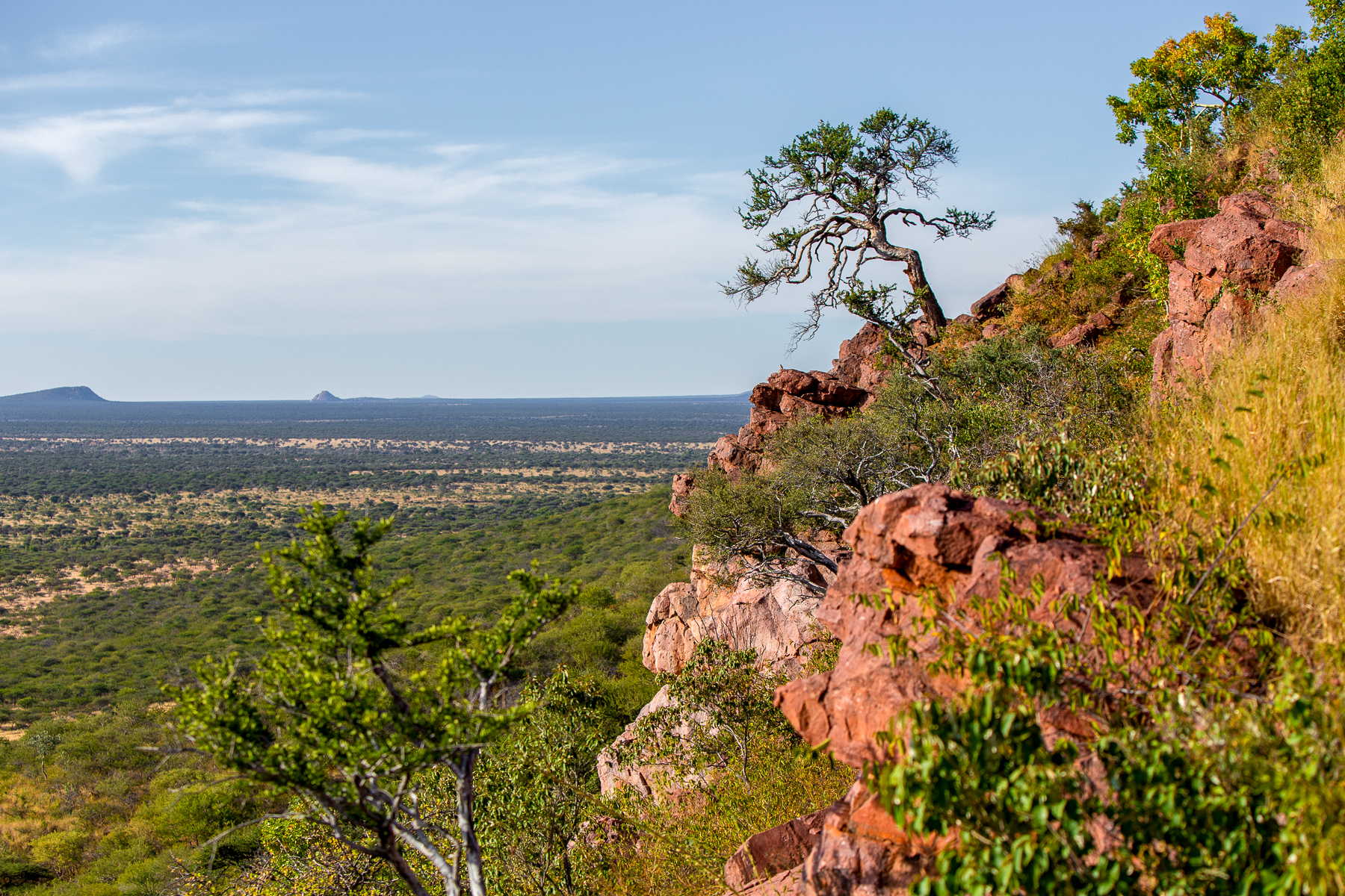 Scenery viewed from Okonjima Luxury Bush Camp in Namibia