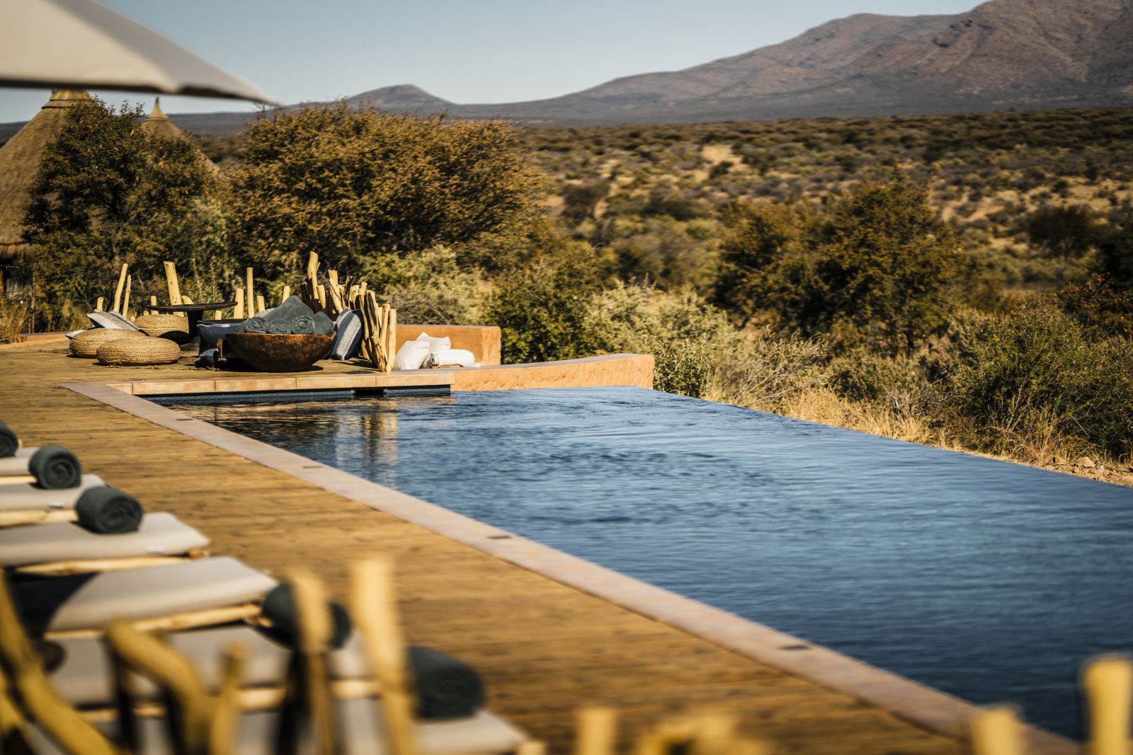 Pool view at Omaanda by Zannier, Namibia