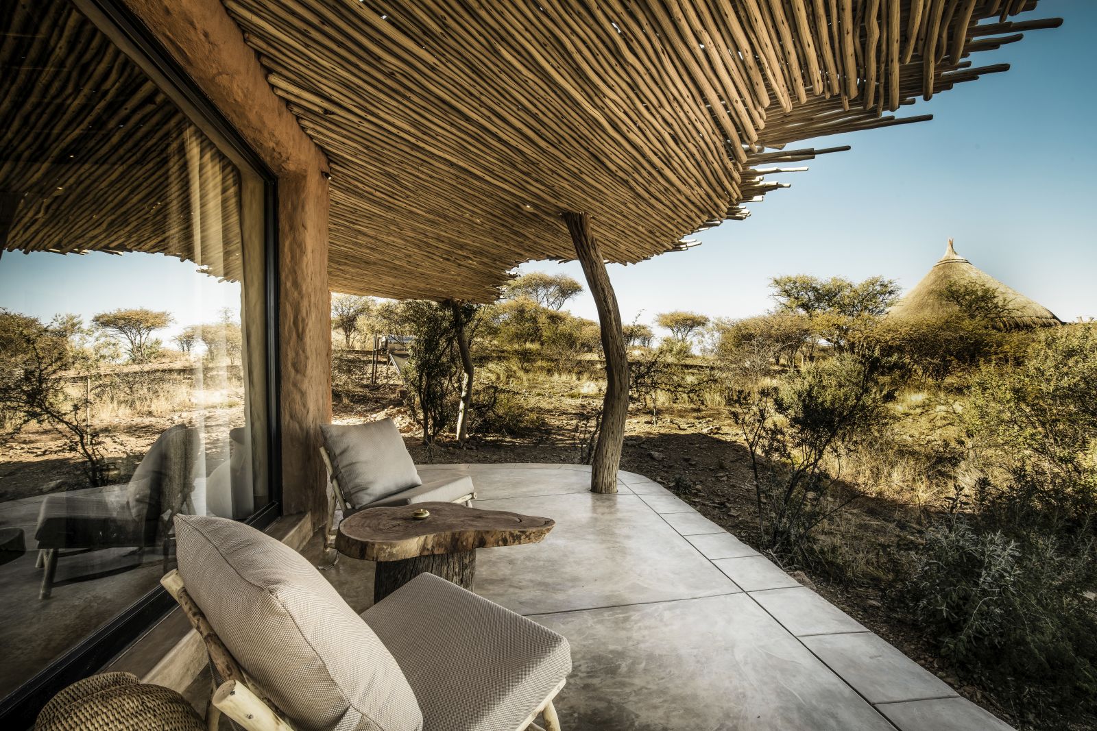 Verandah at Omaanda by Zannier in Namibia