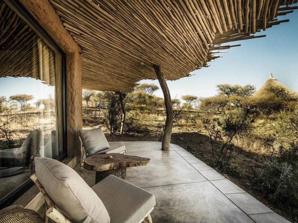 Verandah at Omaanda by Zannier in Namibia
