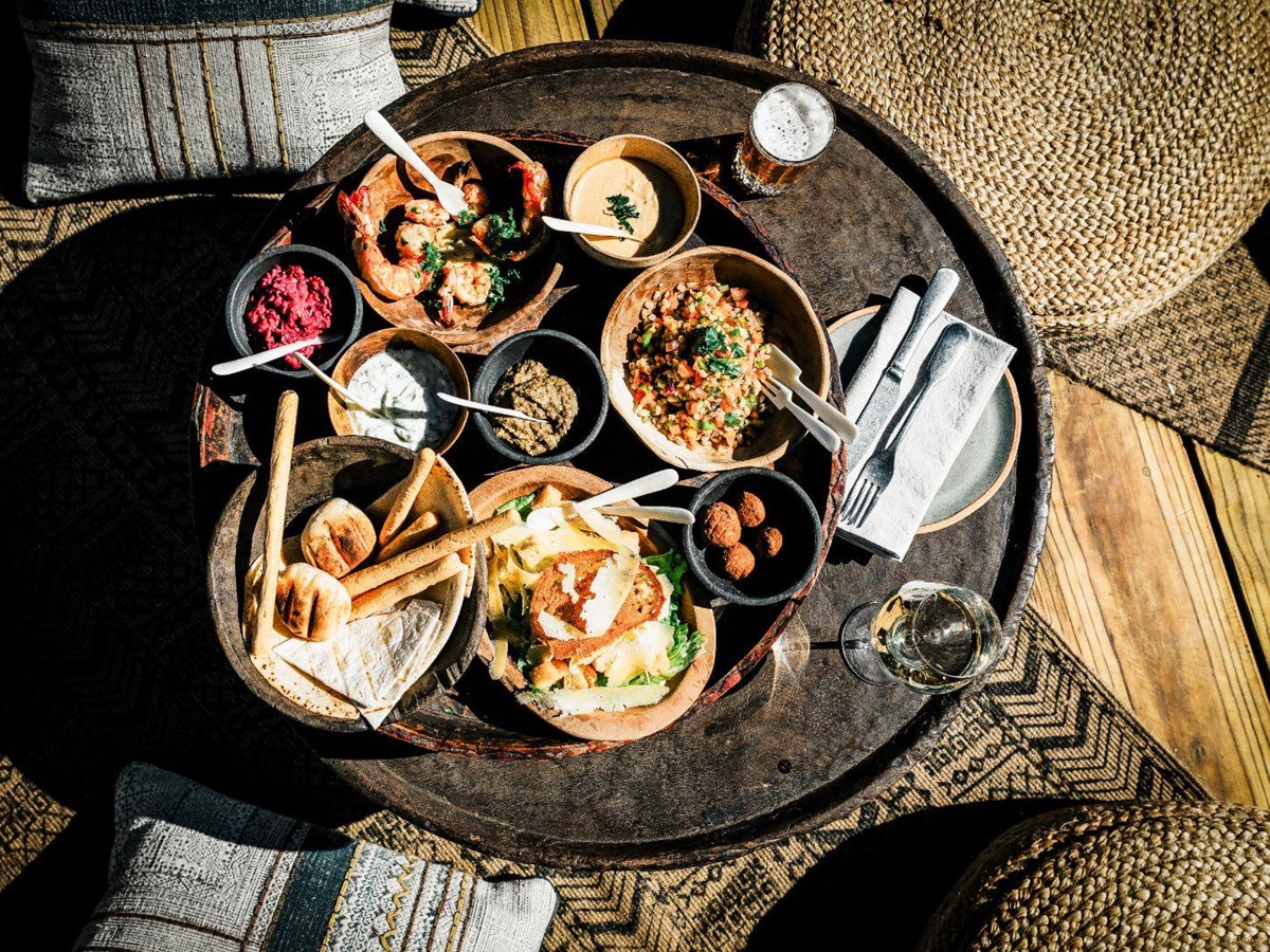 Tapas lunch at luxury hotel Omaanda by Zannier Hotels in Namibia