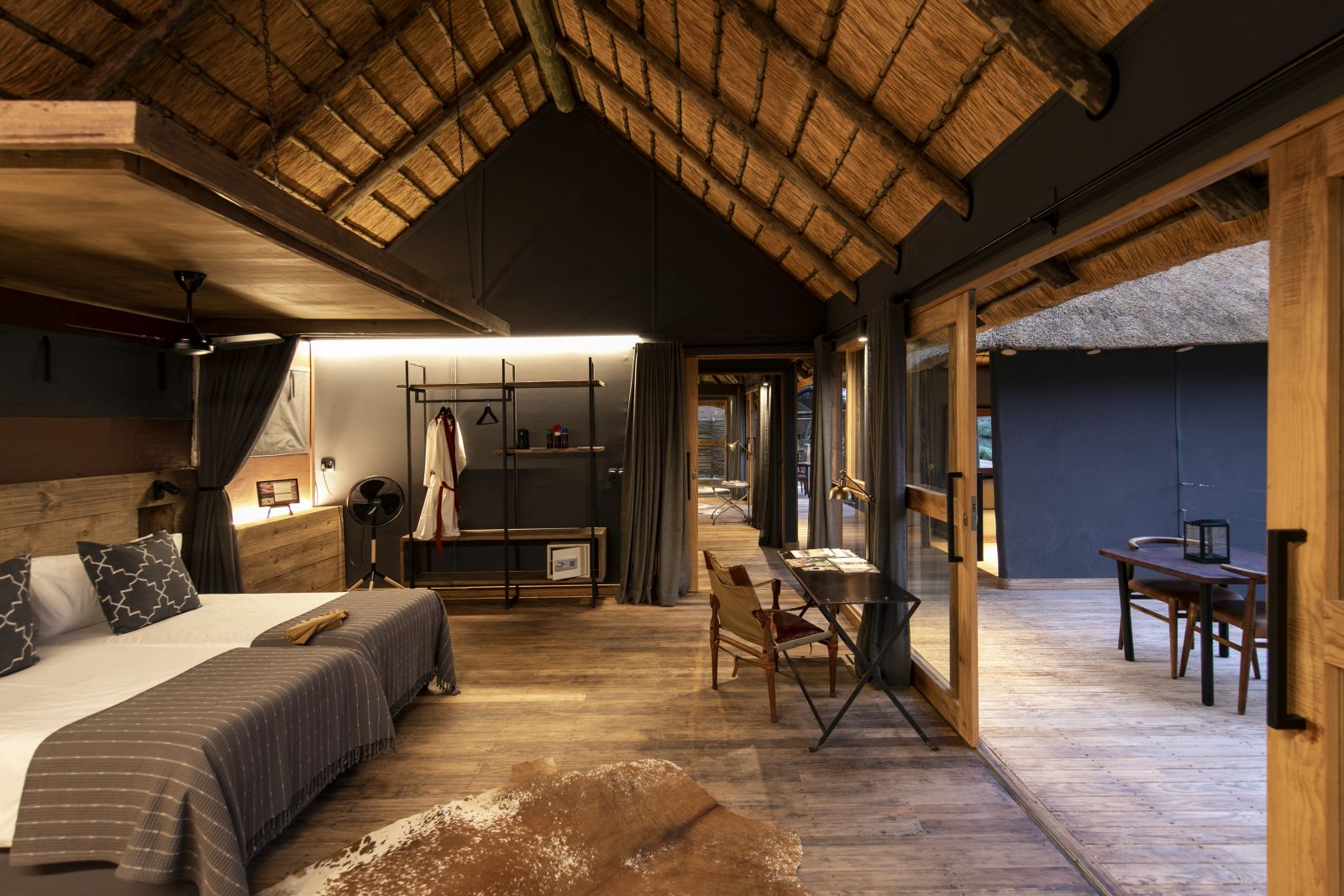 Interior of family room at Serra Cafema in Namibia 