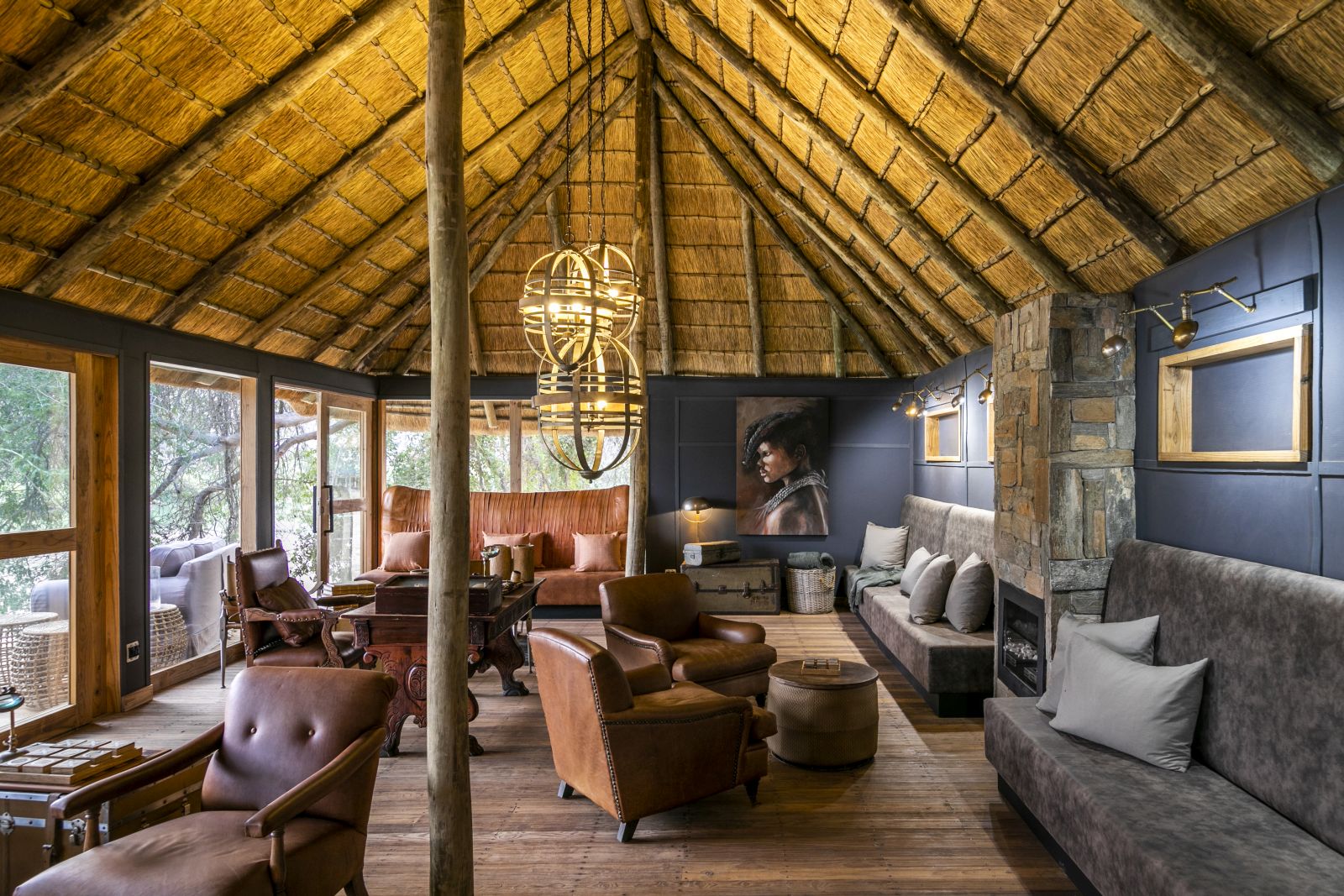 Sitting room at Serra Cafema in Namibia 