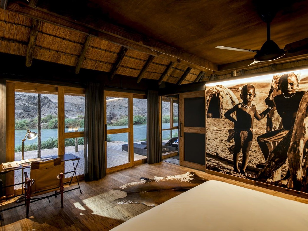 Standard room view at Serra Cafema in Namibia