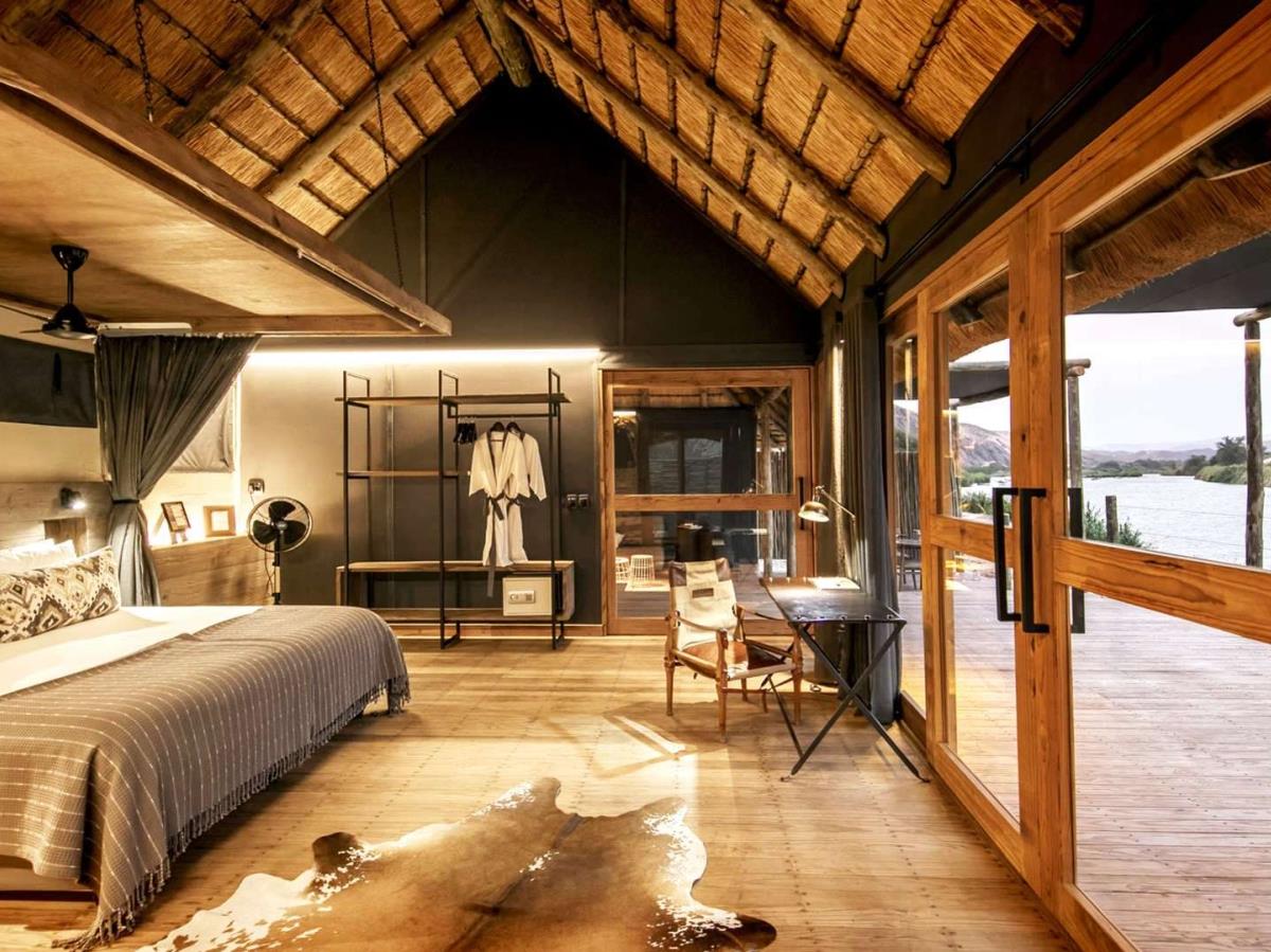 Bedroom with terrace at Serra Cafema