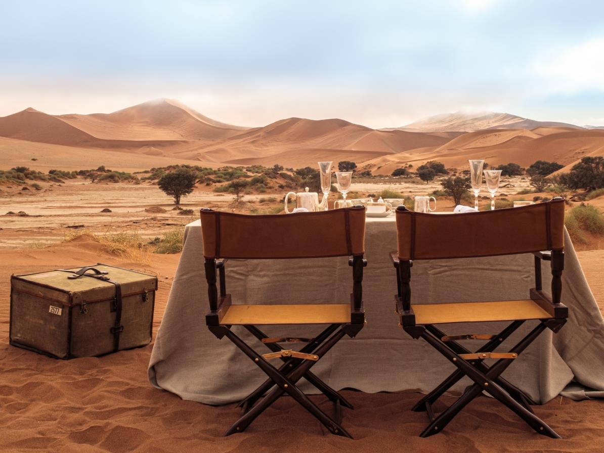 Private dining at Sossusvlei