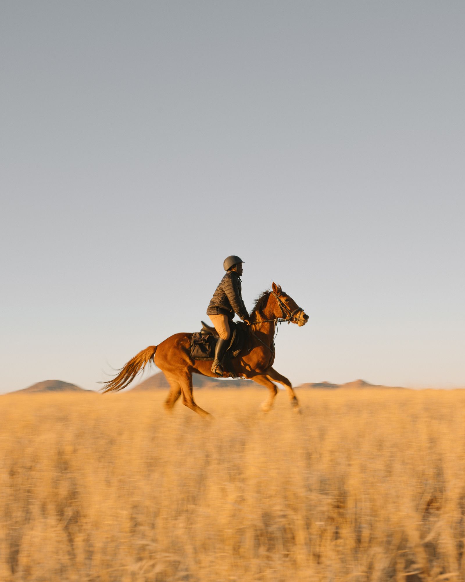 Horse riding at Sonop by Zannier in the NamibRand Reserve in Namibia