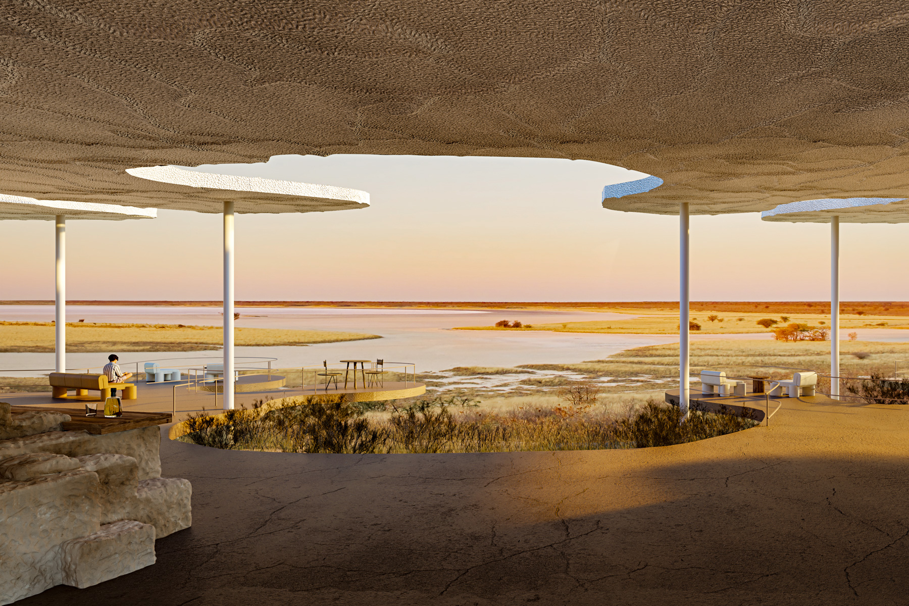 Views across the plains from Vestige Collection's Sheya Shuushona