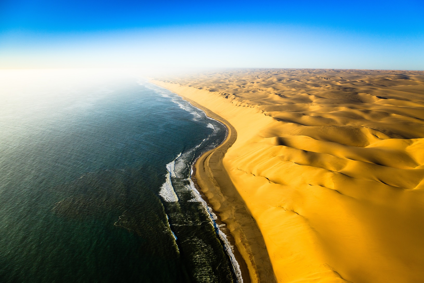 The Skeleton Coast of Namibia from the air