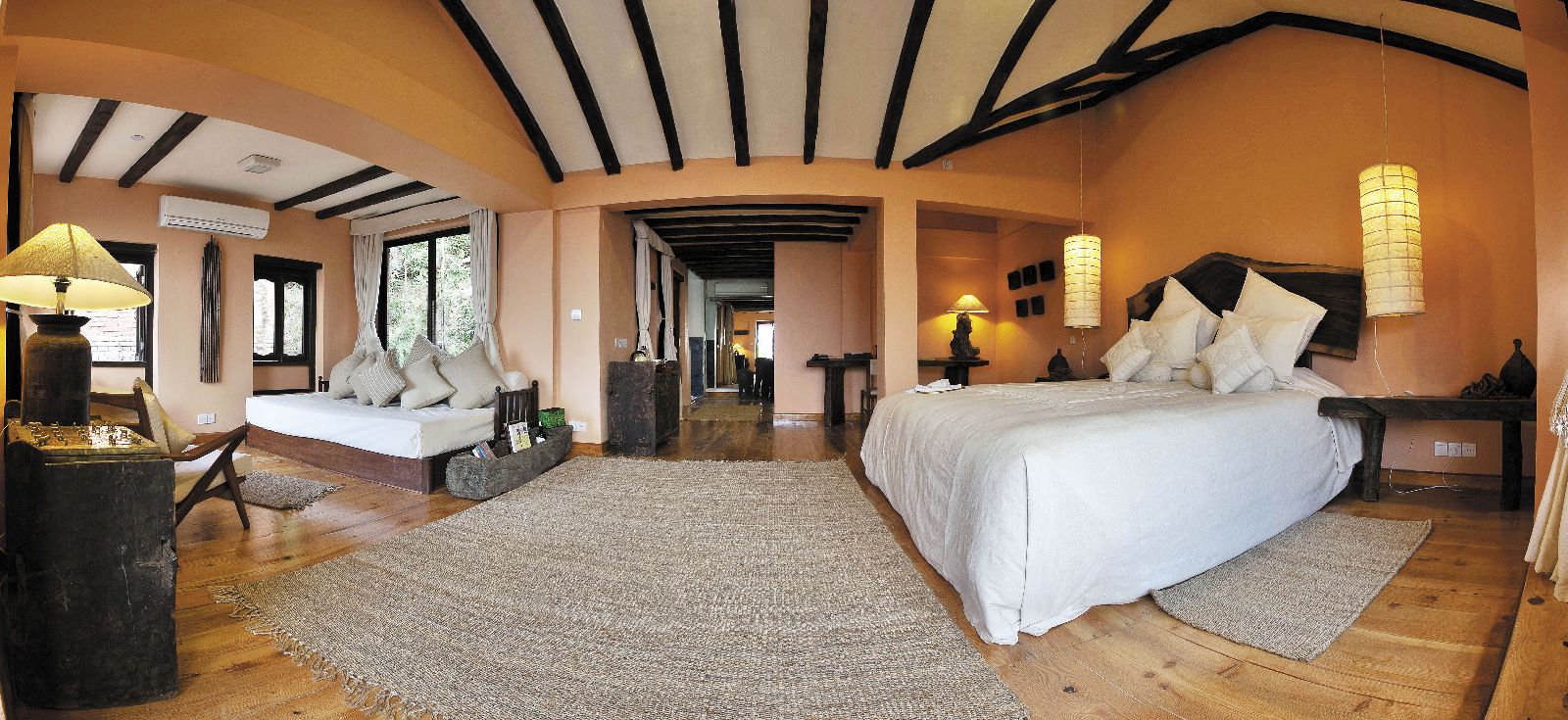 A junior suite at Dwarika's Resort Dhulikhel Nepal