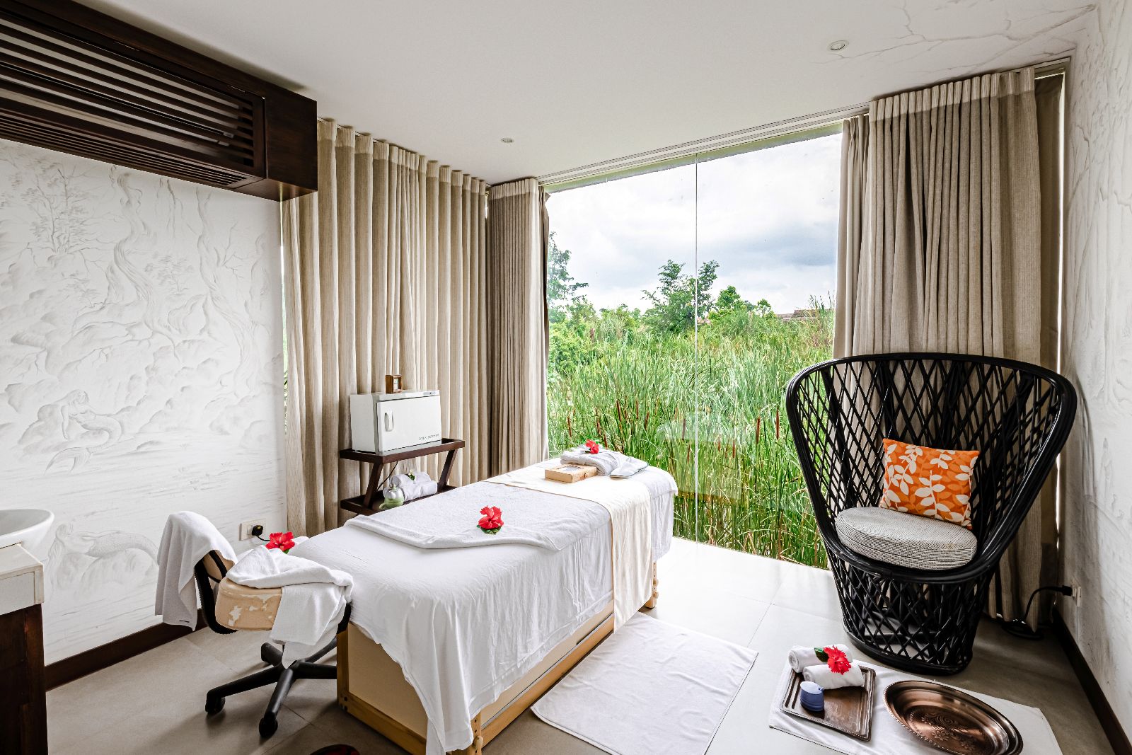 Massage suite at Meghauli Serai luxury safari camp Nepal