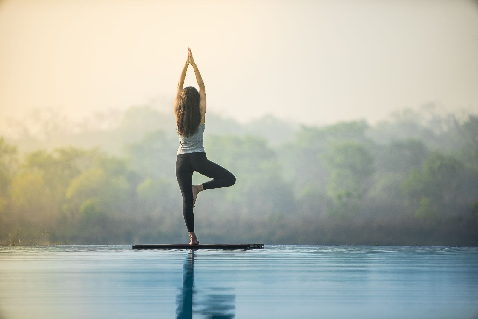 Yoga at Meghauli Serai luxury safari camp inNepal