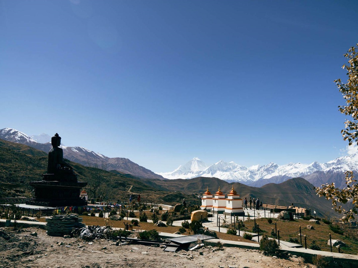 Muktinath Buddha statue near Shinta Mani Mustang A Bensley Collection in Jomsom, Nepal