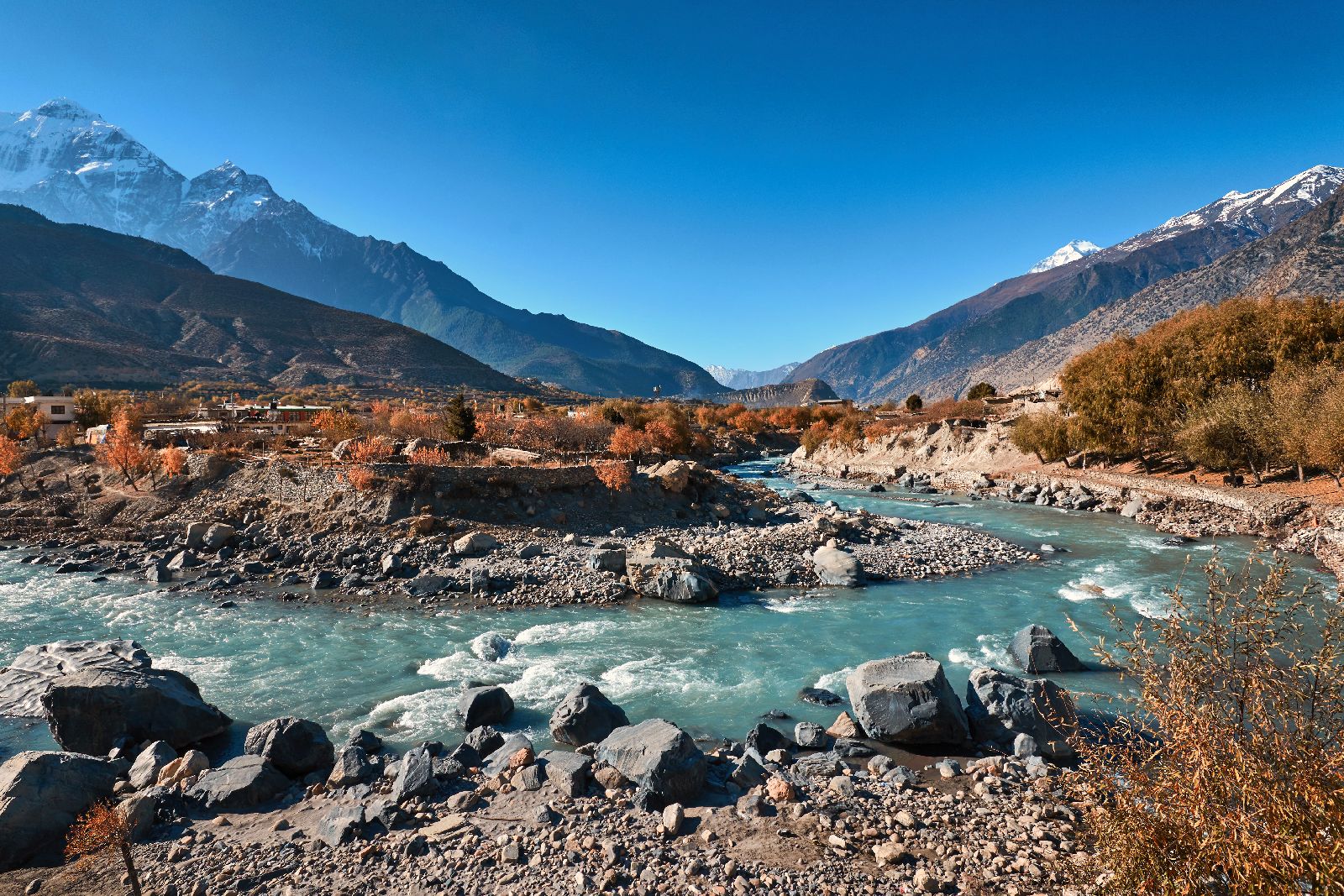 The Gandaki River in Mustang, Nepal