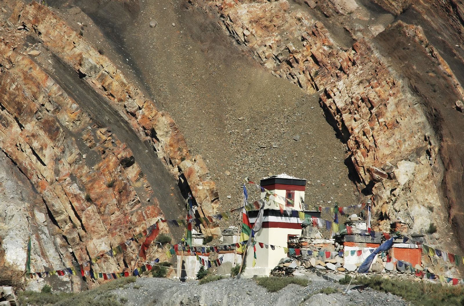 Tibetan temple in Mustang, Nepal