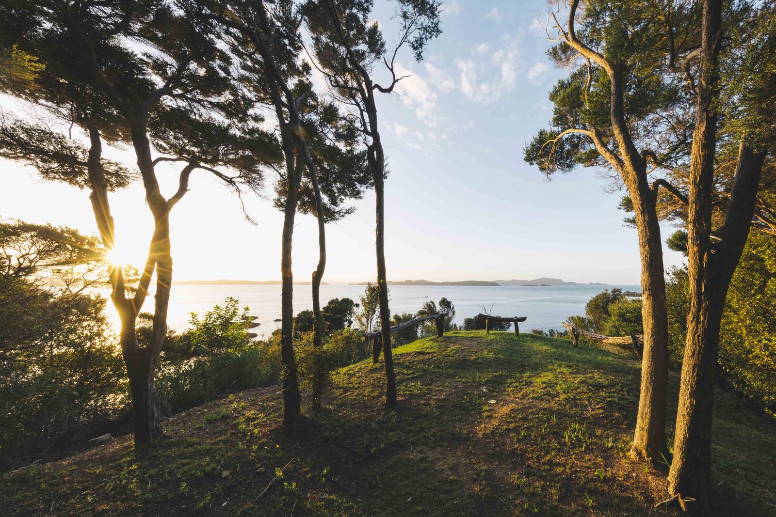 Eagles Nest private walk at sunset with views of the ocean