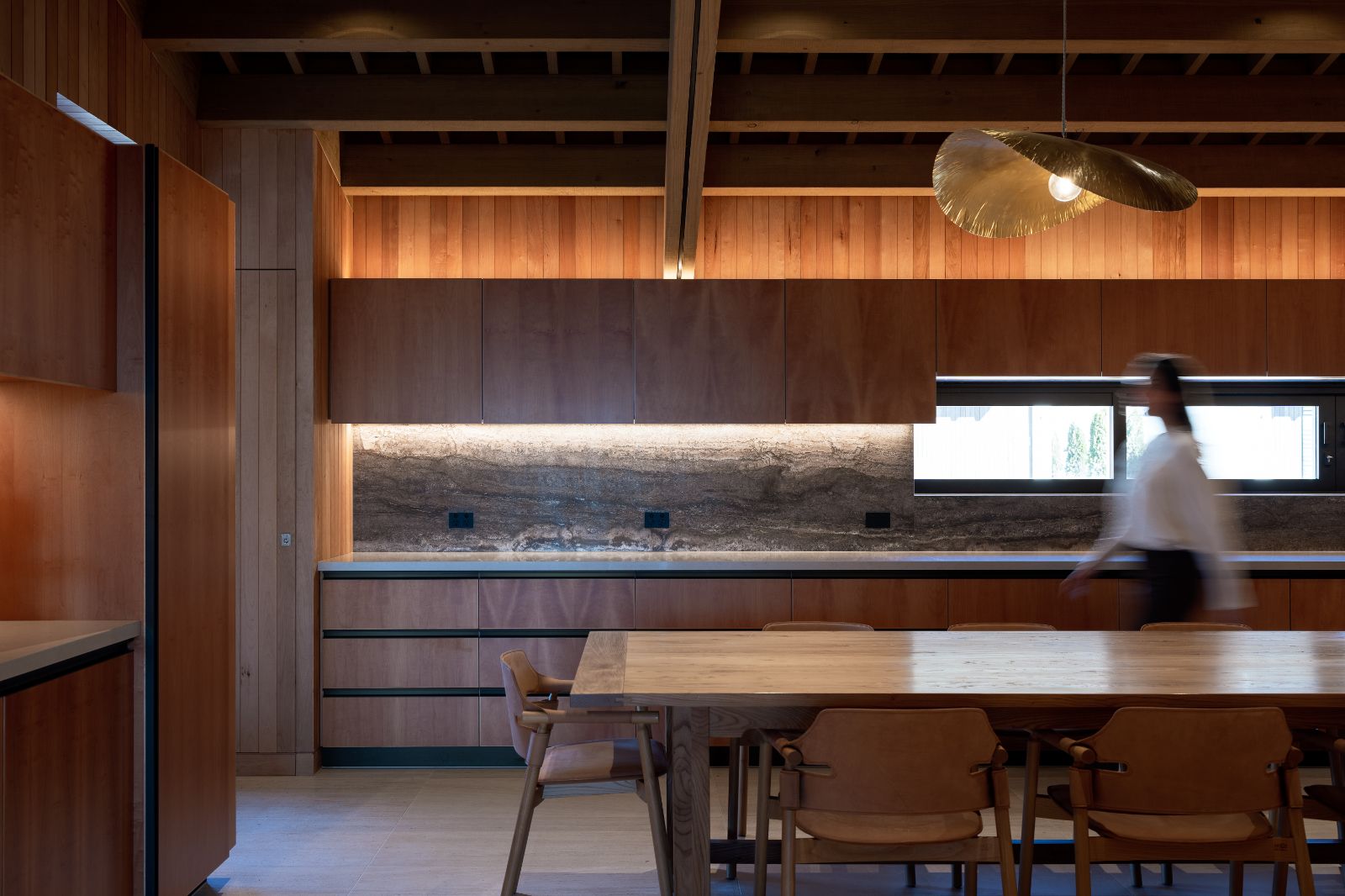 Guest kitchen at Flockhill lodge in New Zealand