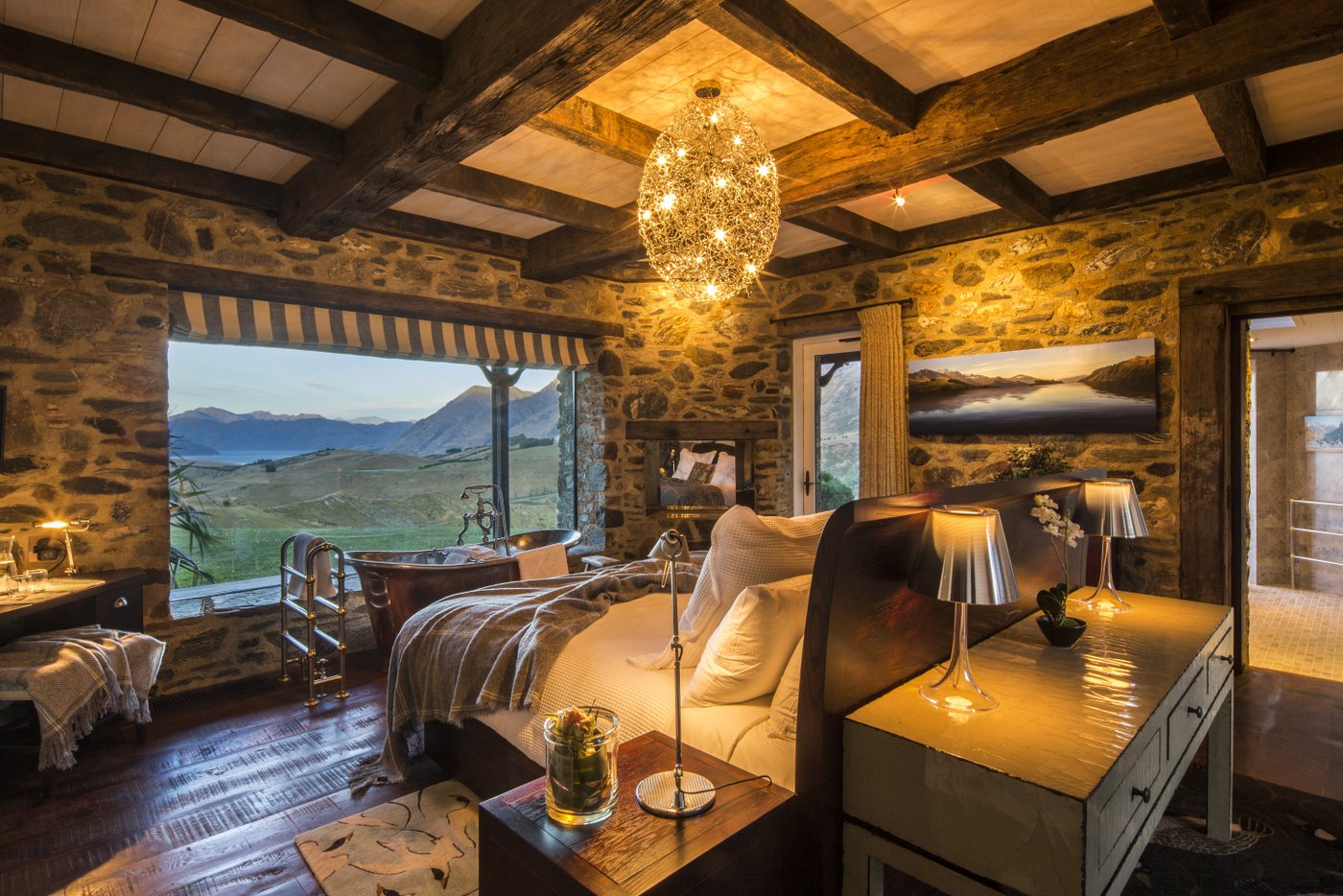 A bedroom at Mahu Whenua