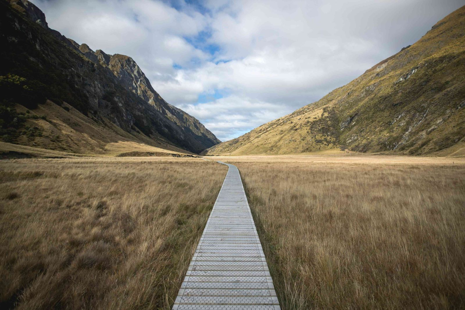 Boardwalk on the grounds of Minaret Station on New Zealand's South Island