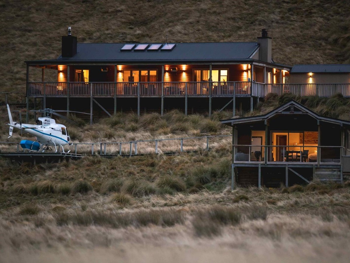 Exterior view of Minaret Station on New Zealand's South Island