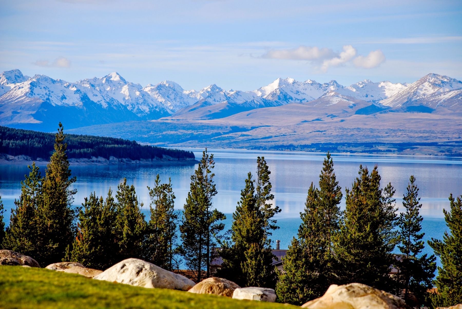 Lake view at Mt Cook Lakeside Retreat, a luxury lodge in New Zealand