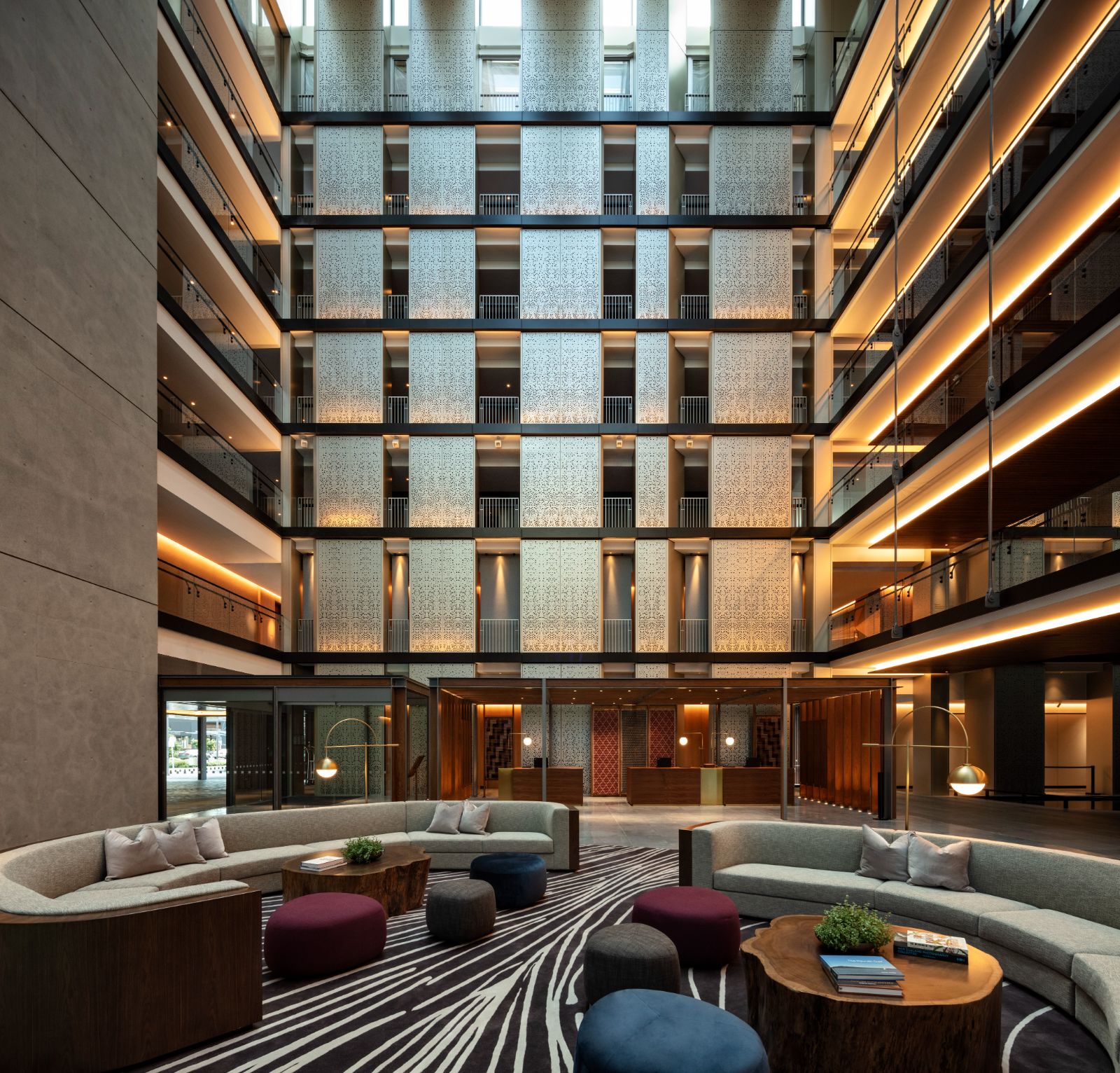 Lobby area at Park Hyatt Auckland in New Zealand
