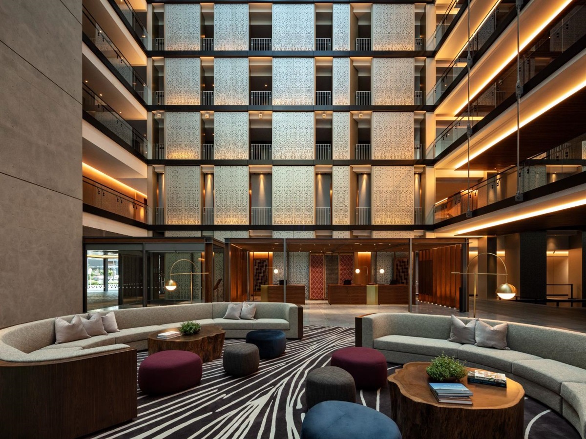 Lobby area at Park Hyatt Auckland in New Zealand