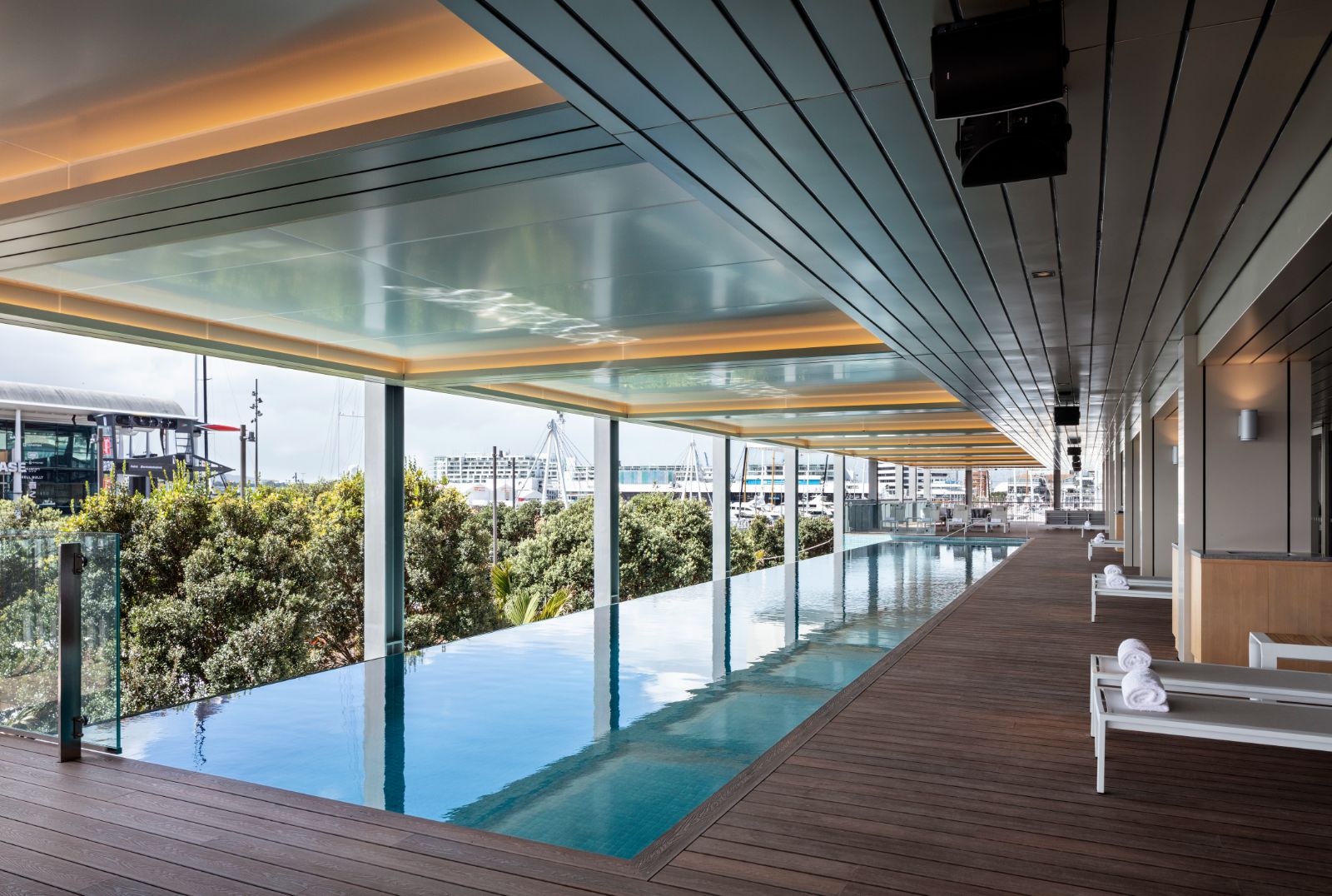 Outdoor pool at Park Hyatt Auckland in New Zealand