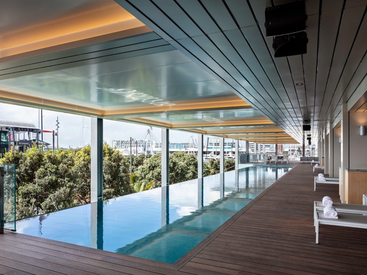 Outdoor pool at Park Hyatt Auckland in New Zealand