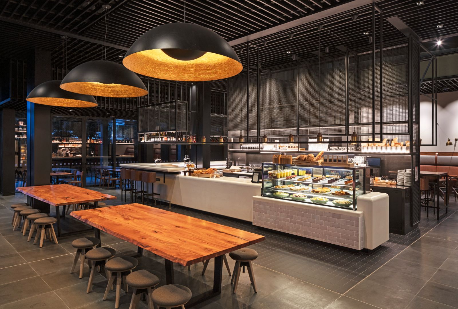 Restaurant and professional kitchen at Park Hyatt Auckland in New Zealand