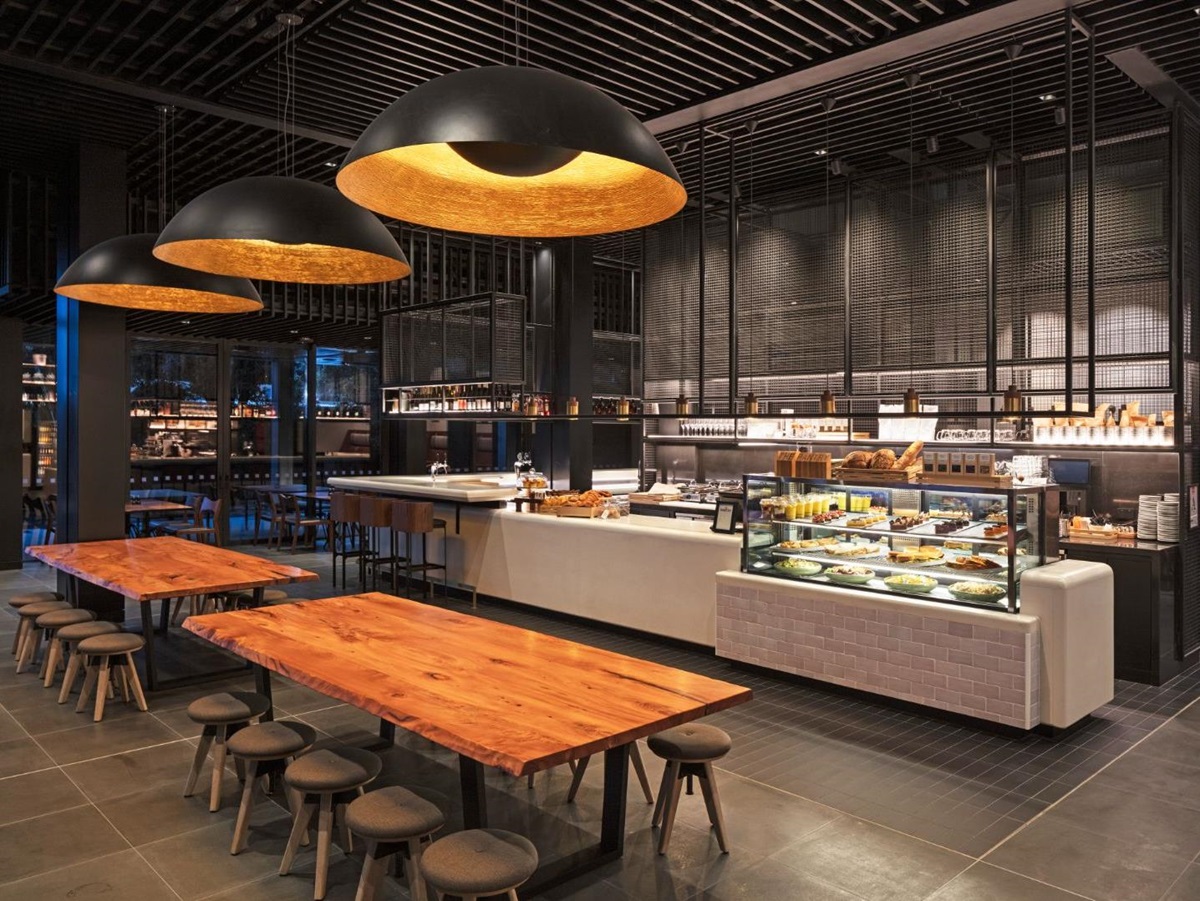 Restaurant and professional kitchen at Park Hyatt Auckland in New Zealand