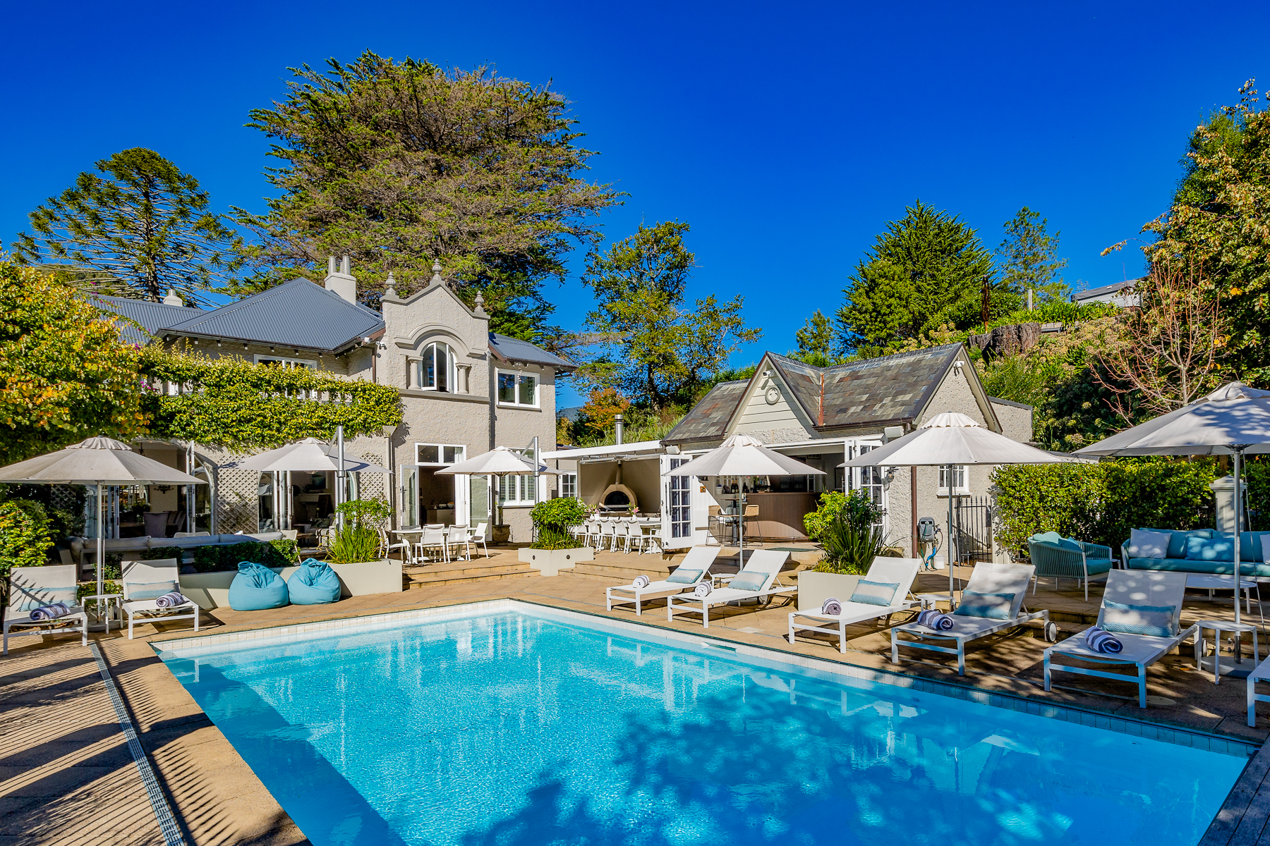 Swimming pool at Pihopa Retreat in Nelson, New Zealand