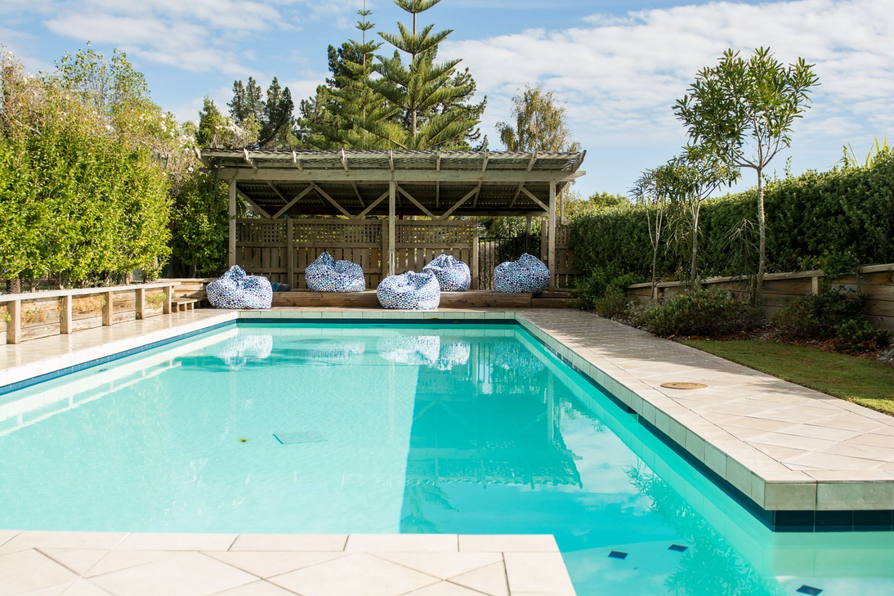 Swimming pool at Te Koi The Lodge at Bronte New Zealand