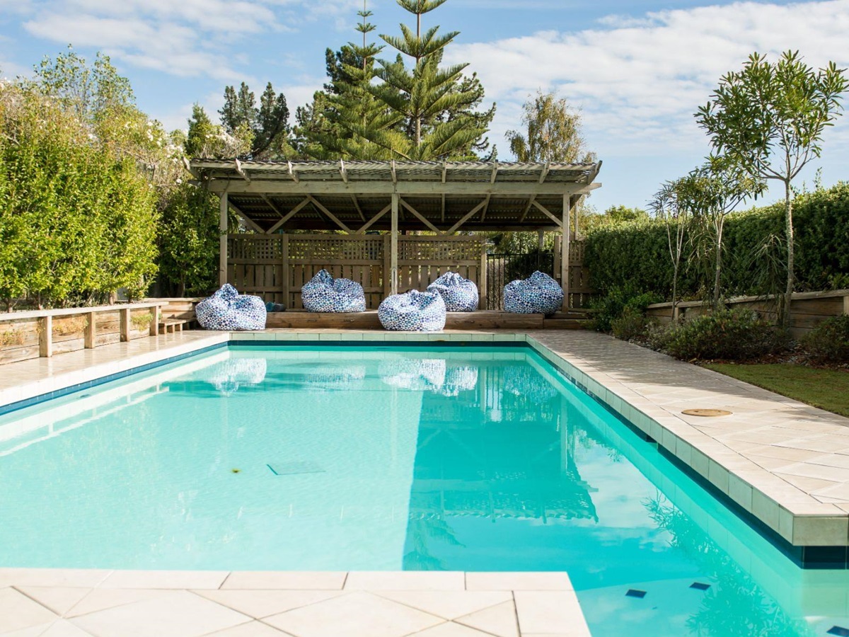Swimming pool at Te Koi The Lodge at Bronte New Zealand