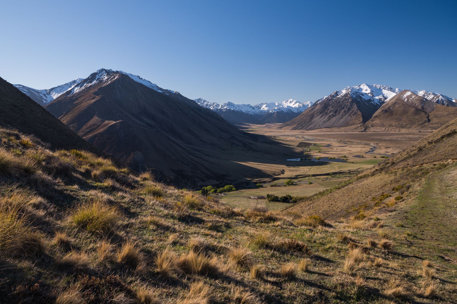 View of the mountains at The Lindis Lodge in New Zealand