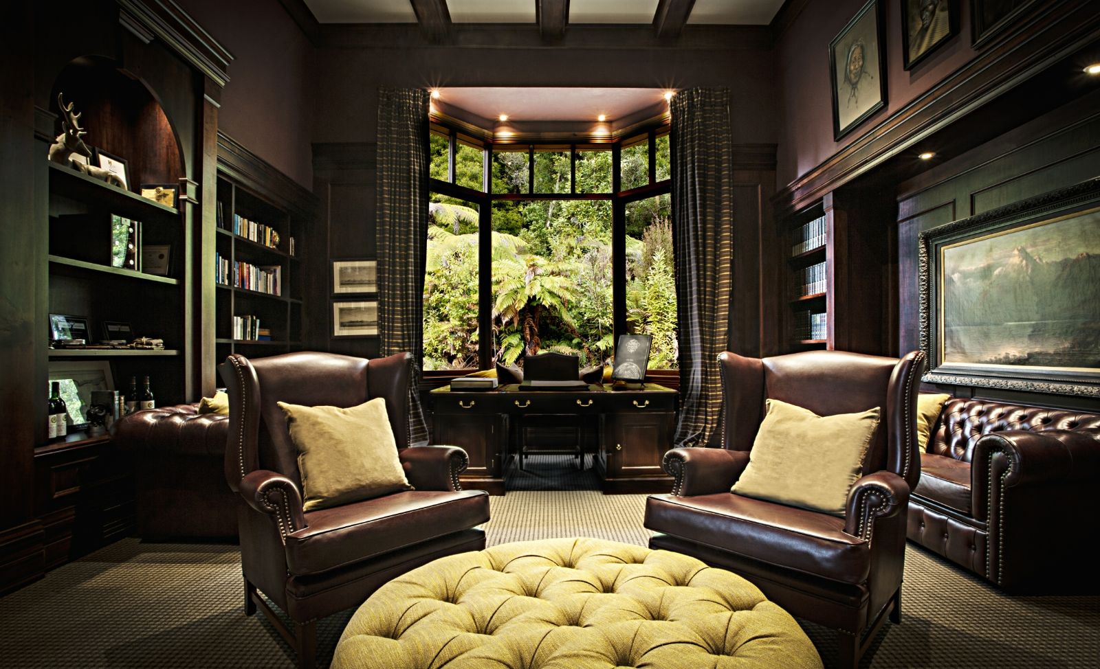 Library room at Treetops Lodge & Estate in Rotorua, New Zealand