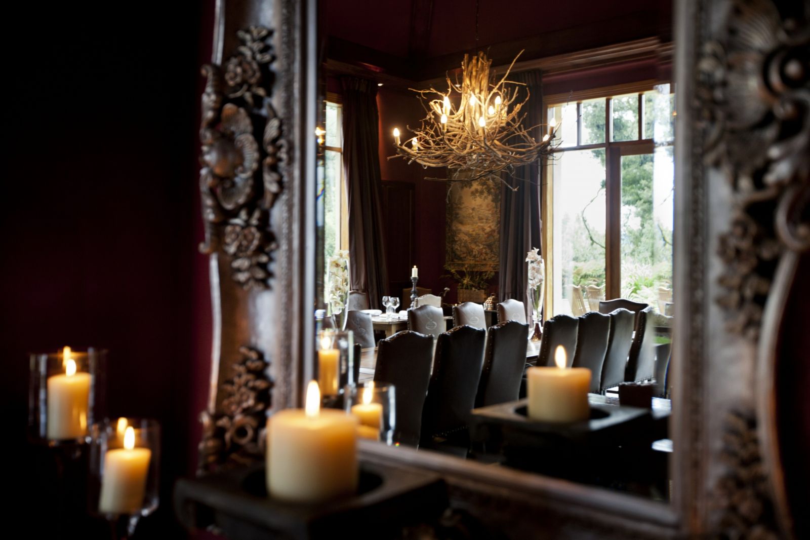 Main dining room area at Treetops Lodge & Estate in Rotorua, New Zealand