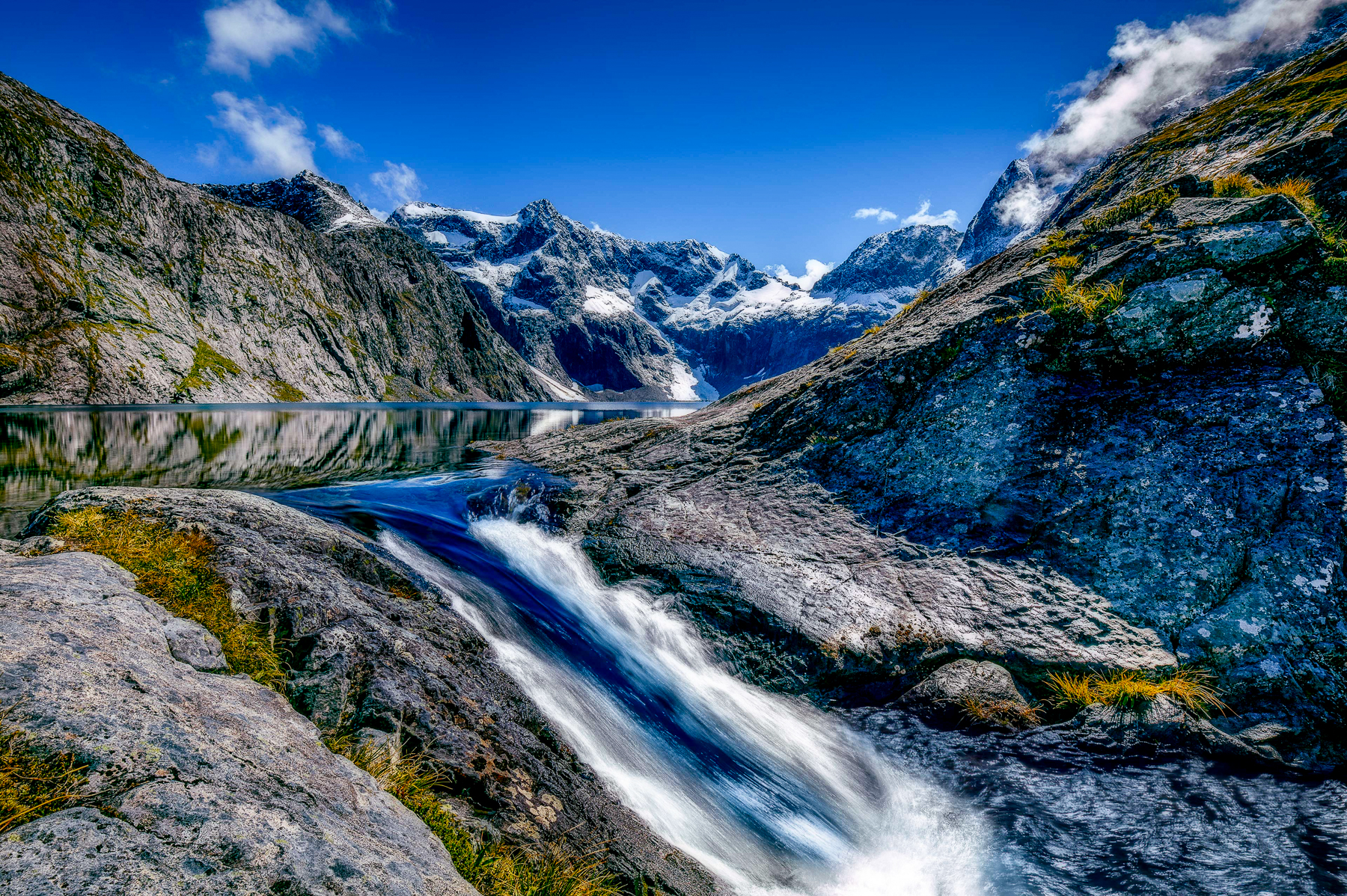 A river running through the Fjordland National Park