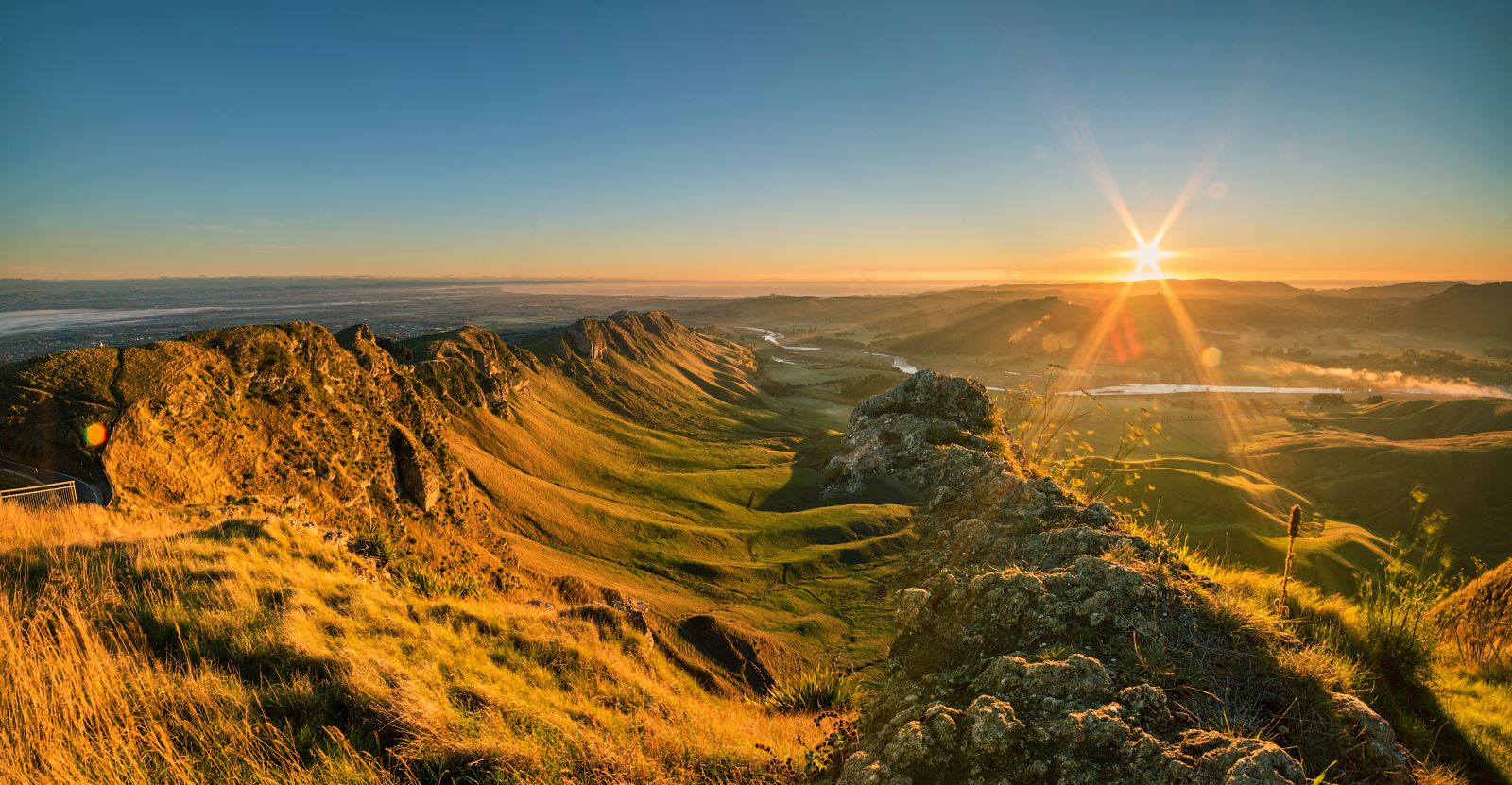 Sunset over Te Mata Peak in Hawke's Bay