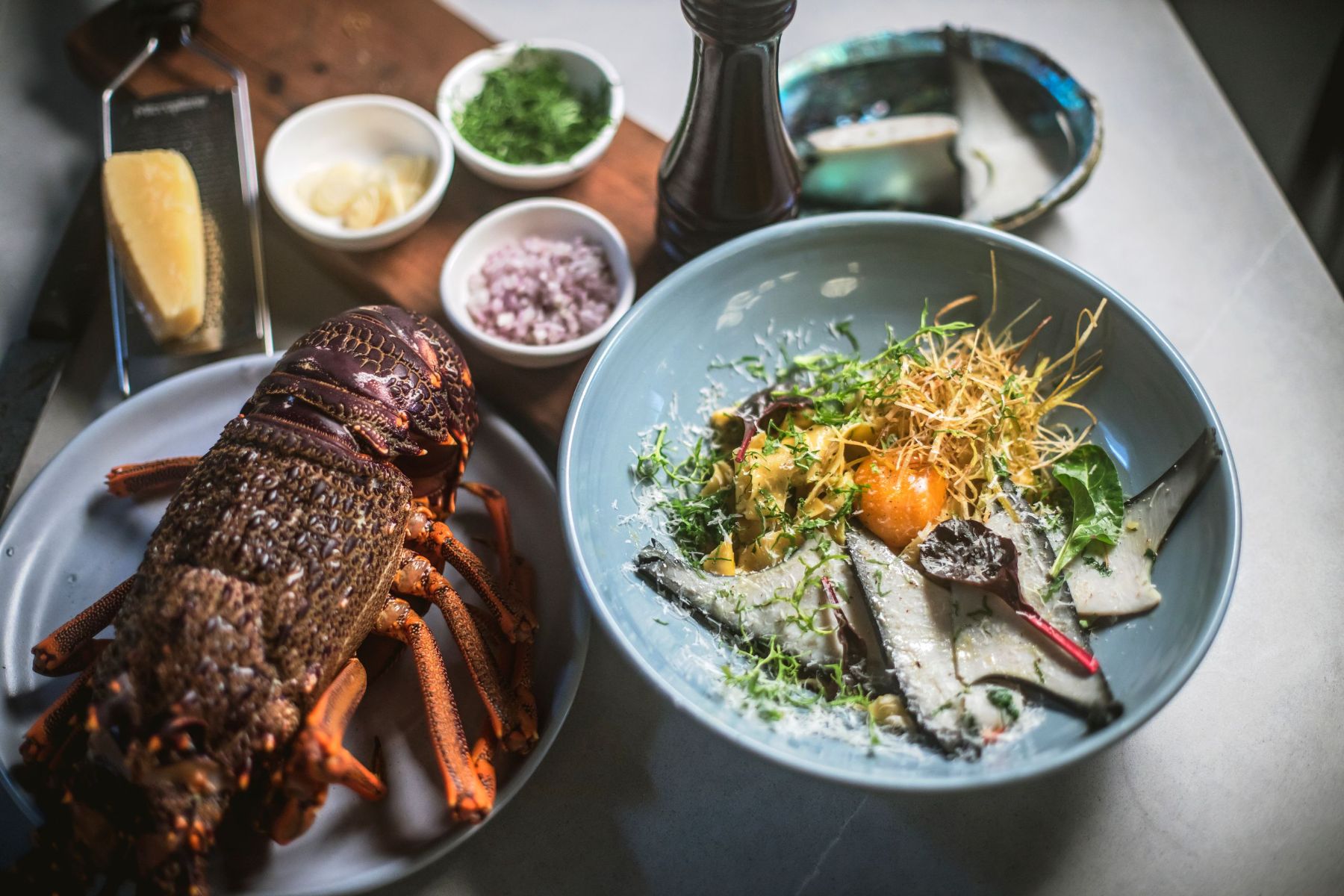 Seafood dishes served in New Zealand
