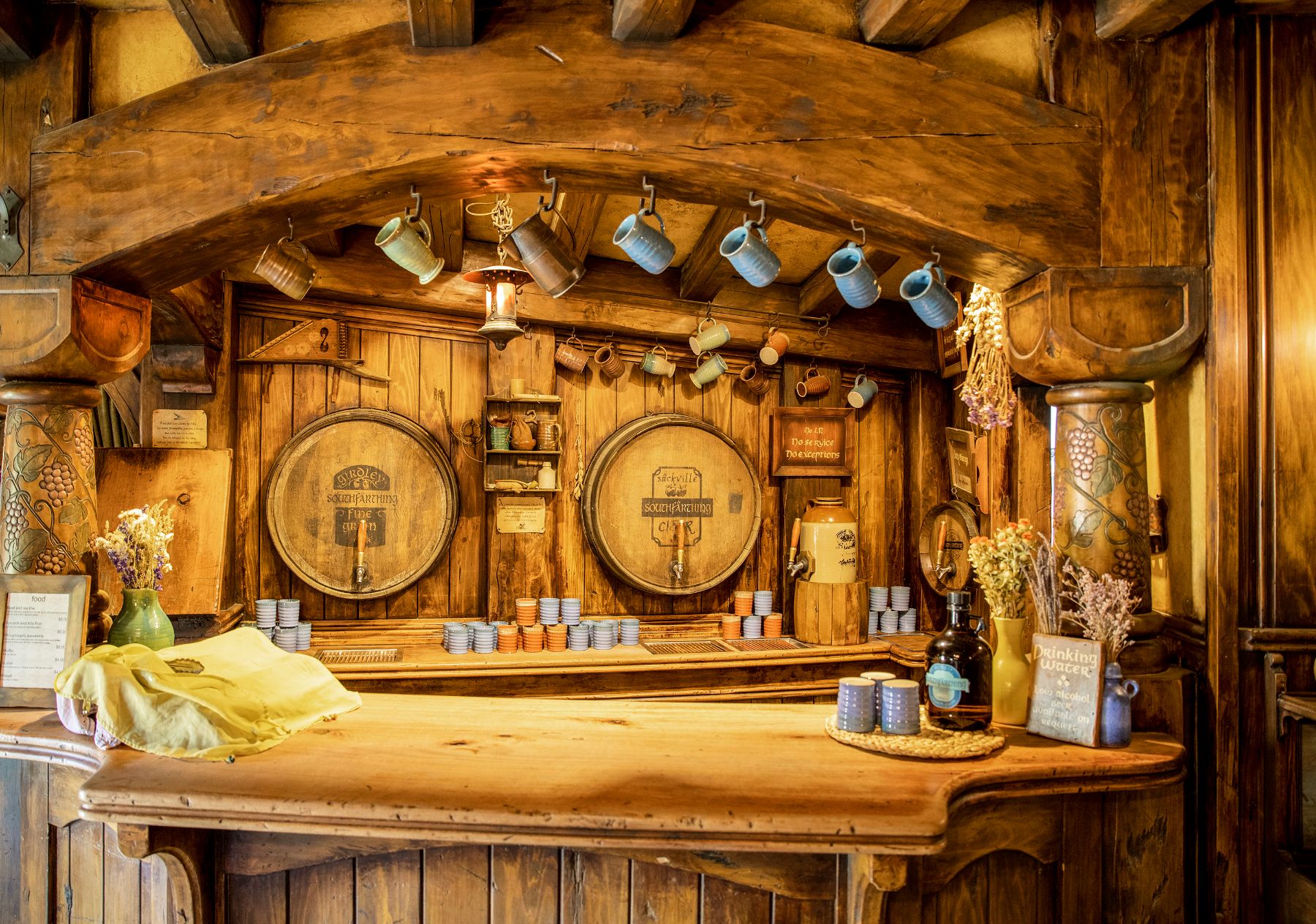 Bar at the Hobbiton movie set